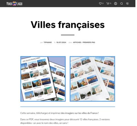 Le Moteur Du Fle Villes Fran Aises