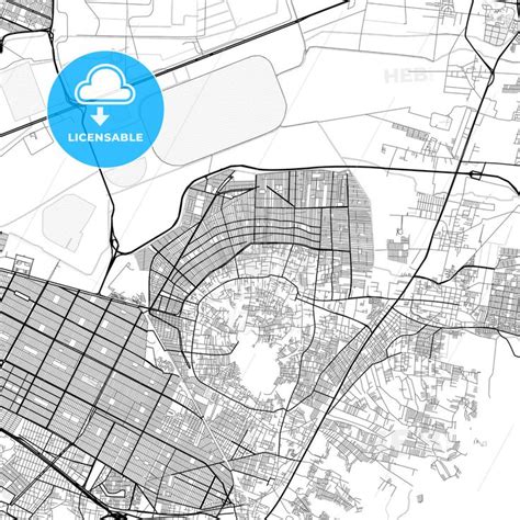 Vector Pdf Map Of Chimalhuac N Mexico Hebstreits Sketches Map