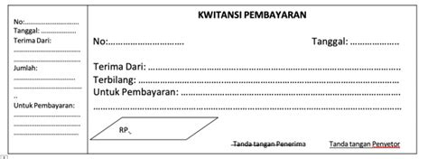 Download Kwitansi Kosong Gdocs Yang Bisa Diedit
