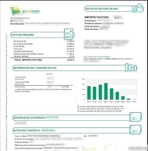 Entender la factura del gas en 2024 Cómo leer la factura