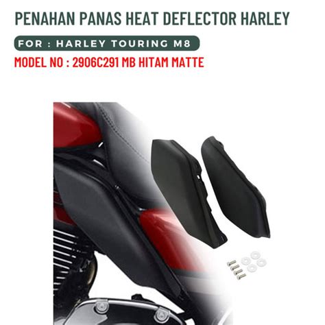 Jual Penahan Panas Heat Deflector Harley Touring M C Mb Hitam