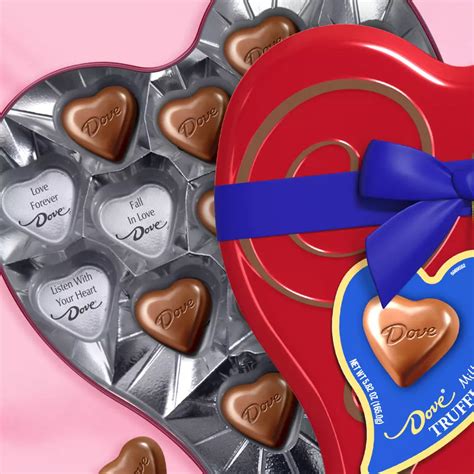 Dove Milk Chocolate Truffle Hearts Valentine's Gift Tin - Shop Candy at ...