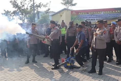 Polres Sukoharjo Gelar Apel Kesiapsiagaan Pencegahan Dbd Ini Tujuannya