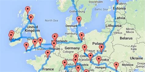 European Backpacking Trip Route Iqs Executive