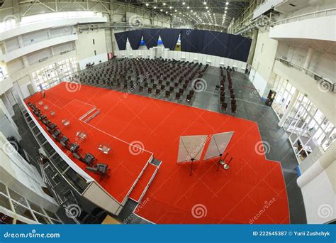 Interior Of The Main Press Conference Hall Of The International