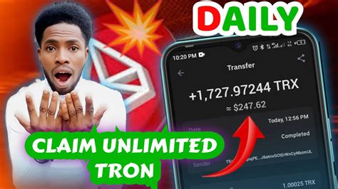 Free Trx Earning Site Claim Upto Trx Daily Earn Free Trx