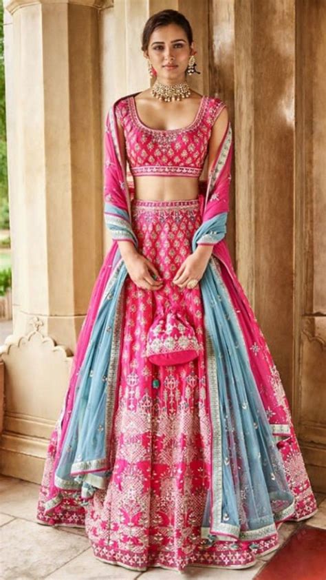 Beautiful Hand Embroidered Silk Lehenga Choli With Superb