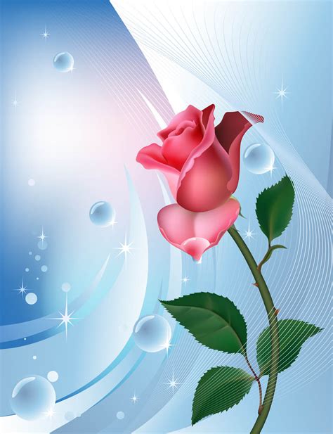 Rose Background Template Vector Art & Graphics | freevector.com