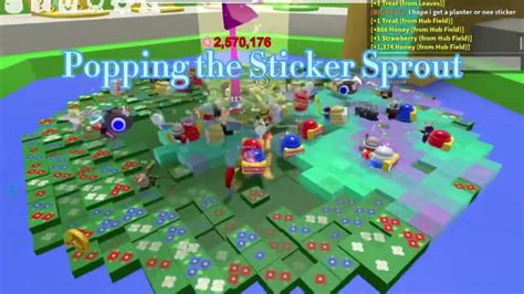 The Sticker Sprout And Its Rewards [public Test Realm] Bee Swarm Simulator Youtube