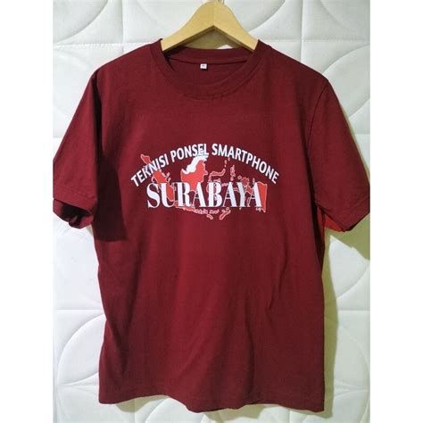 Jual BAJU KAOS TEKNISI HP SURABAYA SPESIAL KEMERDEKAAN SABLON DEPAN