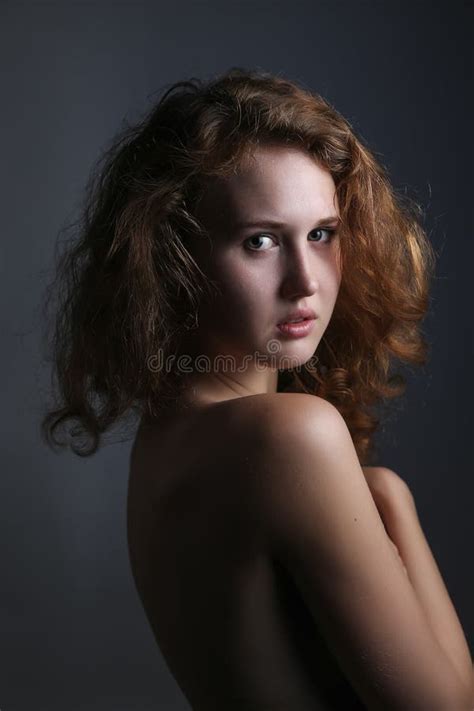 Portrait Of Attractive Nude Woman Stock Image Image Of Female
