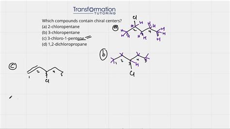 Which Compounds Contain Chiral Centers