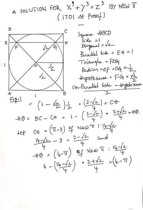 (PDF) A SOLUTION FOR X CUBE + Y CUBE = Z CUBE BY THE NEW Pi: 1/4(14 - ROOT2) =3.14644660942 ...