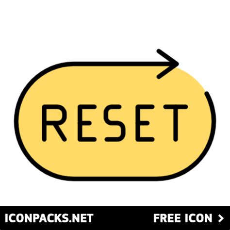 Free Reset Arrow Button SVG, PNG Icon, Symbol. Download Image.