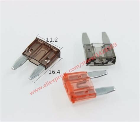 10 Pcs Auto Fusível Carro 2Pin Pequeno Tamanho 11 2x16 4mm Para Farol