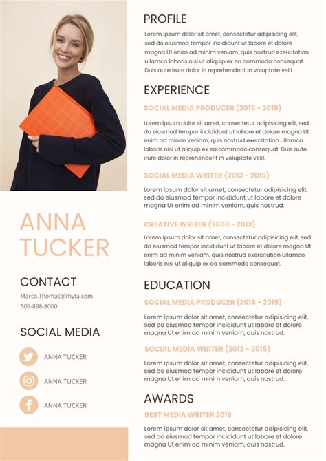 Pink Grey And White Resume Template Professional Resume Modern Hot Sex Picture