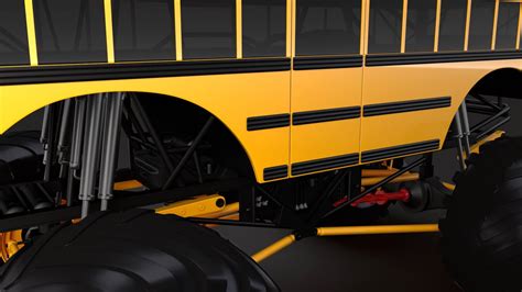 Monster Truck School Bus - 3D Model by Creator 3D