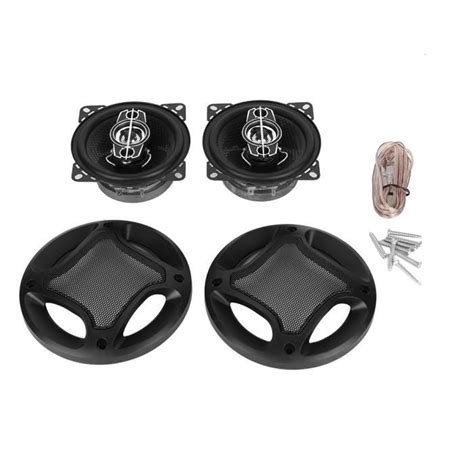 Akozon Haut Parleur Coaxial De Voiture KIMISS Car Sound 2 Pcs 4 Inch