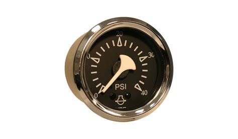 Cockpit Marine Black 40PSI Mechanical Water Pressure Gauge VDO