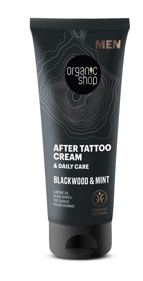 Крем после татуировки и ежедневный уход Blackwood and Mint Organic Shop Men