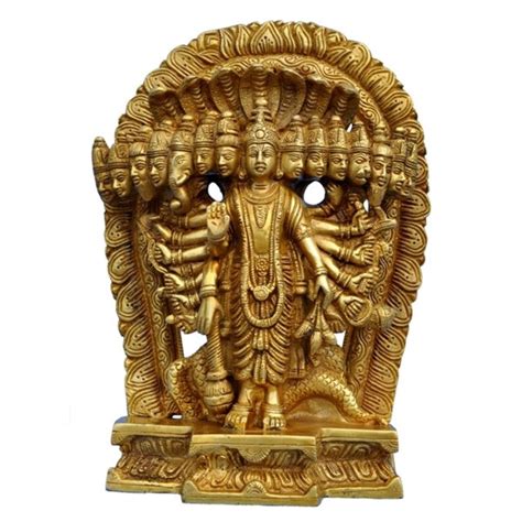 Lord Shree Vishnu Virat Vishwaroopam Avatar Brass Statue Etsy