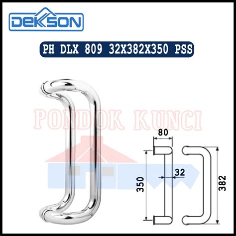 Jual Pull Handle Pintu Stainless Bentuk D Dekkson PH DL 809 32x382x350