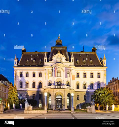 Ljubljana University Building Hi Res Stock Photography And Images Alamy