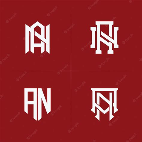 Premium Vector Letters An Or Na Monogram Template Logo Initial For