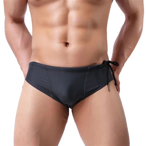 Sexy Male Swim Briefs Low Rise Men S Nylon Swimwear Brief Bikini Mens