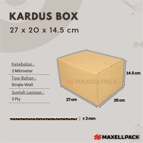 Jual Kardus Karton Box 27x20x14 5 CM Dus Packing Packaging Polos