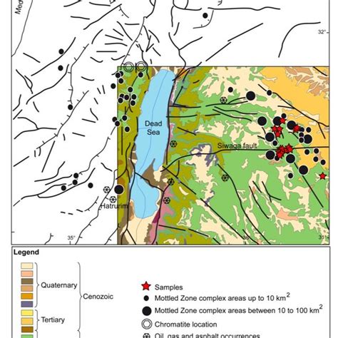 2. Generalized geology of the Dead Sea Transform area (modified after ...