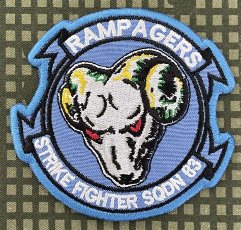 Usn Vfa Strike Fighter Squadron Rampagers Patch Decal Patch Co