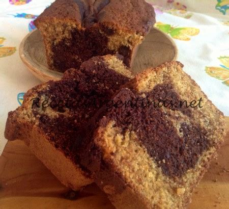 Budín marmolado de chocolate y naranja RecetasArgentinas net