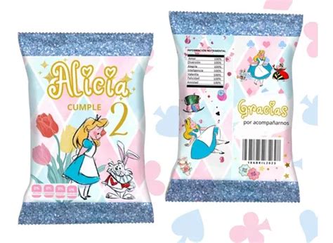 Bolsas De Papas Personalizadas chip Bags Alicia 20pz Envío gratis