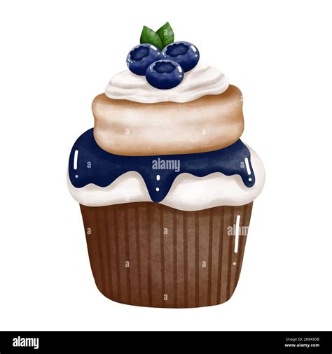 Blueberry Muffin Clipart