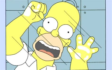 Download Free Homer Simpson In Glass Wallpaper