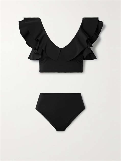 MAYGEL CORONEL NET SUSTAIN Mila Ruffled Bikini NET A PORTER