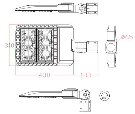 Golon W Led Shoebox Street Light Lm W