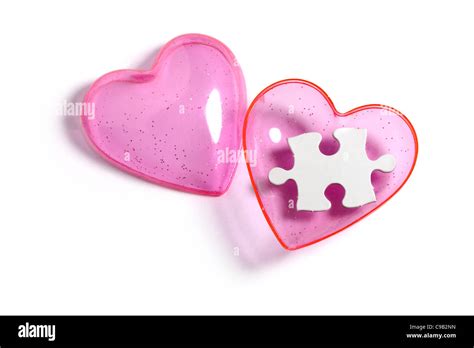 Pink Heart And Puzzle Love Concept Stock Photo Alamy