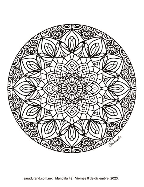 Mandala Para Iluminar De Diciembre Sara Durand