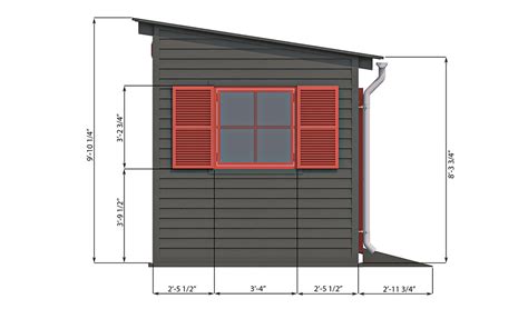 X Lean To Garden Shed Plan Shedplans Org