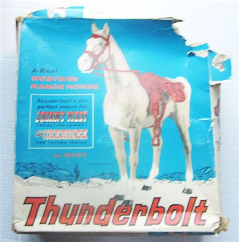 Johnny West Thunderbolt Horse 1960s Vintage Marx Johnny Toy Etsy