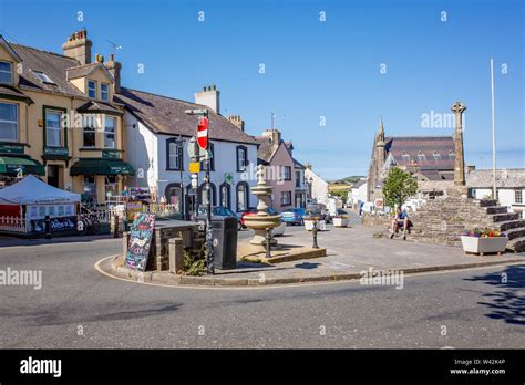 Around The Town Square In The Welsh City Of St Davids Pembrokeshire