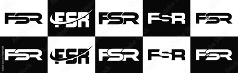 Fsr Logo F S R Design White Fsr Letter Fsr F S R Letter Logo Design