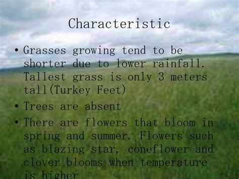 Secondary Geography Temperate Grassland Ppt