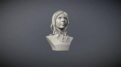 Woman Head And Hairstyle Buy Royalty Free D Model By Skazok F E