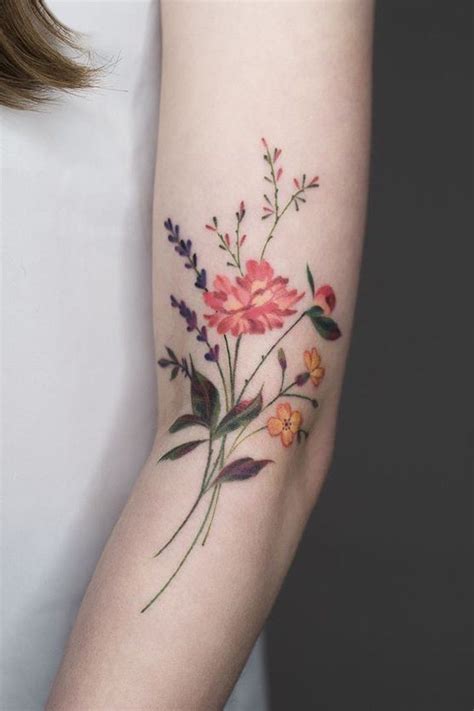 28 Gorgeous Wildflower Tattoos For Free Spirits Wildflower Tattoo Tattoos Spirit Tattoo