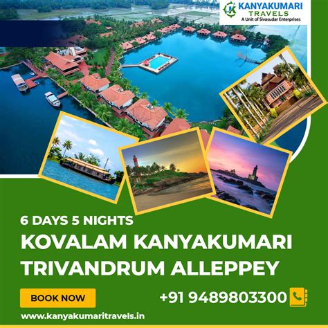 Days Nights Kovalam Kanyakumari Trivandrum Alleppey