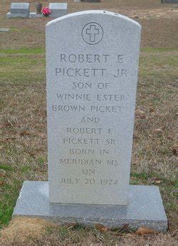 Robert Elbert Pick Pickett Jr M Morial Find A Grave