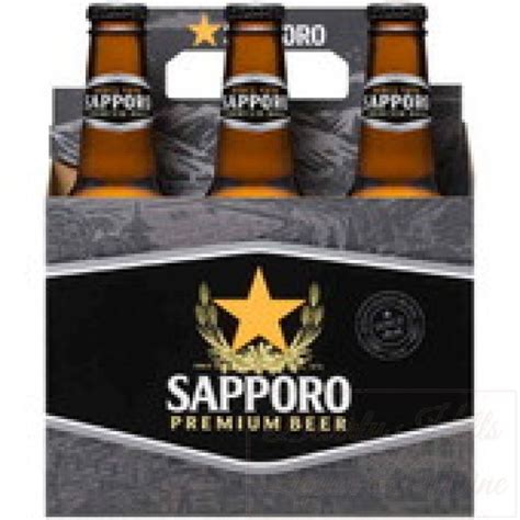 Sapporo Premium Beer 6-pack cold bottles